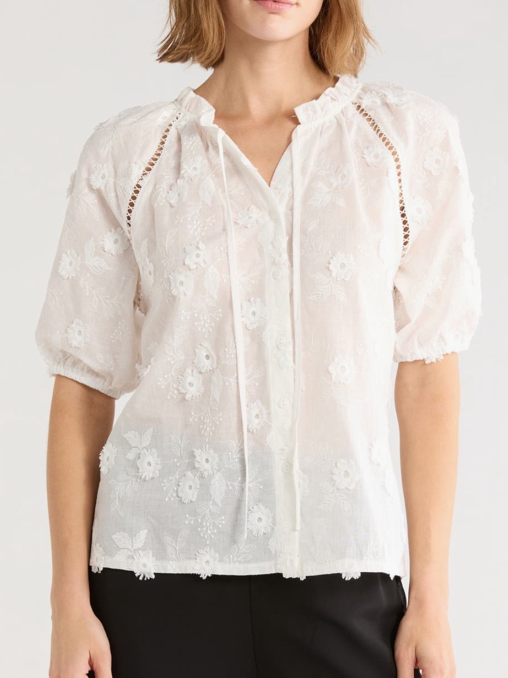 Forgotten Grace cotton peasant top